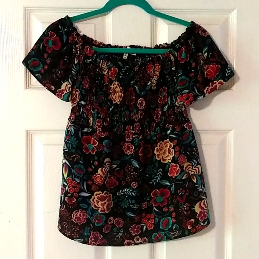 Monteau smocked babydoll top
